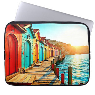 Sonnenuntergang: Seaside Hues Laptopschutzhülle