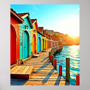 Sonnenuntergang: Seaside Hues Poster
