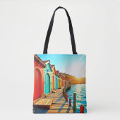 Sonnenuntergang: Seaside Hues Tasche (Vorderseite)