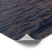 Sonnenuntergang See (vertikal) Poster (Ecke)