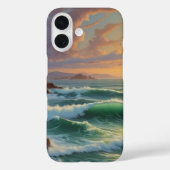 Sonnenuntergang Seeanstrich Malerei Case-Mate iPhone Hülle (Rückseite)