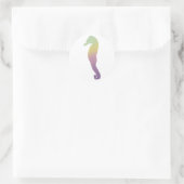 Sonnenuntergang Seepferd Gradient Sticker (Tasche)