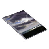 Sonnenuntergang Seepromenade Skyline Ozean Malerei Notizblock (Rechte Seite)