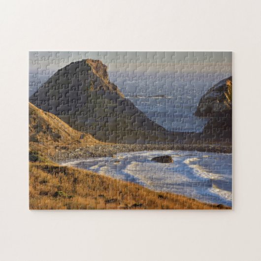 Sonnenuntergang, Seestangen, Schwestern, Oregon-Kü Puzzle (Horizontal)