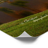 Sonnenuntergang Seevögel knallt Gedicht Poster (Ecke)