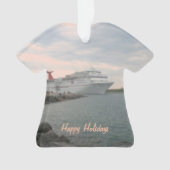 Sonnenuntergang-Segeln Ornament (Vorderseite)