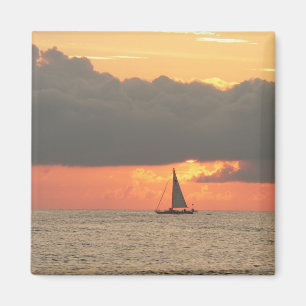 Sonnenuntergang segelt Magneten Magnet