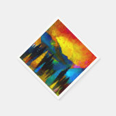 Sonnenuntergang Serviette (Ecke)