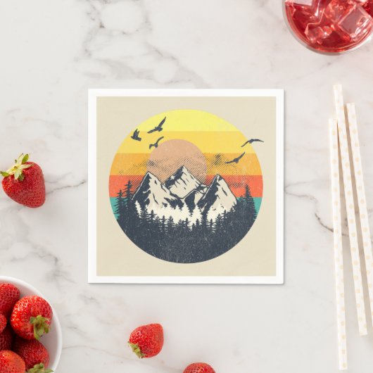 Sonnenuntergang Serviette (Beispiel)