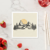 Sonnenuntergang Serviette (Beispiel)