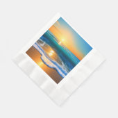 Sonnenuntergang Serviette (Ecke)