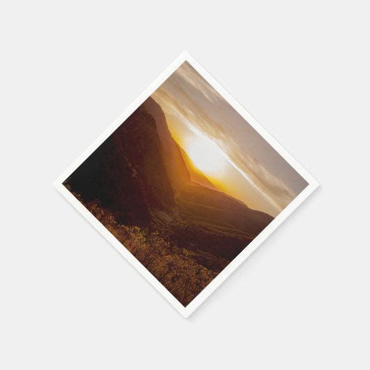 Sonnenuntergang Serviette (Ecke)