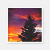 Sonnenuntergang Serviette (Vorderseite)