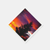 Sonnenuntergang Serviette (Ecke)