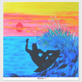 Sonnenuntergang Silhouette Aufkleber