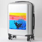 Sonnenuntergang Silhouette Aufkleber (Koffer)