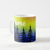 Sonnenuntergang Silhouette Design Coffee Tasse Cup (Vorderseite Links)