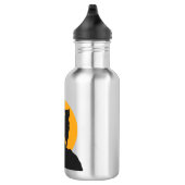 Sonnenuntergang-Silhouette Edelstahlflasche (Rechts)
