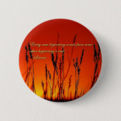 Sonnenuntergang Silhouette Inspiration Button (Vorderseite)