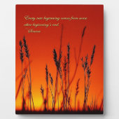 Sonnenuntergang Silhouette Inspiration Fotoplatte (Vorderseite)