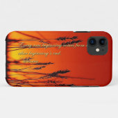 Sonnenuntergang-Silhouette Inspirational Case-Mate iPhone Hülle (Rückseite (Horizontal))
