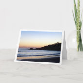 Sonnenuntergang Silhouette Landschaft Karte (Vorderseite)