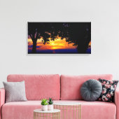 Sonnenuntergang Silhouette Leinwanddruck (Insitu (Wohnzimmer))