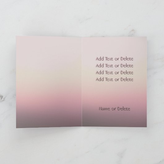 Sonnenuntergang Silhouette Liebe, Freundschaft, We Karte (Innenseite)