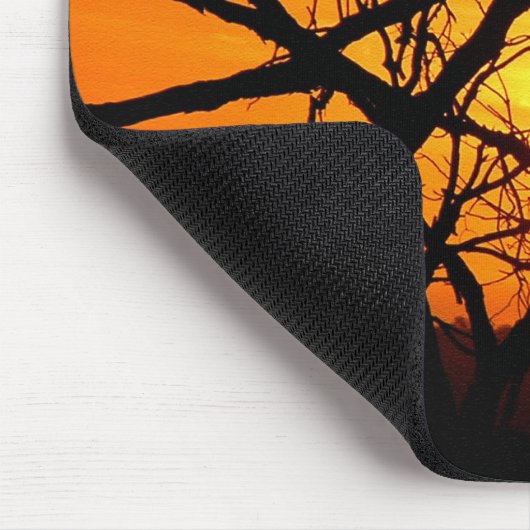 Sonnenuntergang Silhouette Mousepads (Ecke)