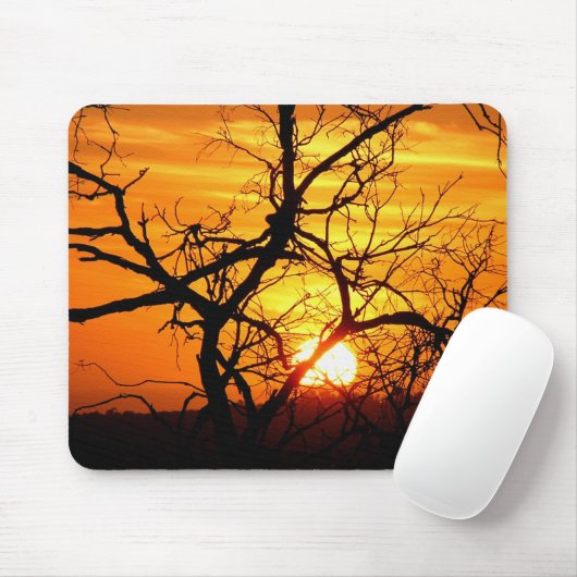 Sonnenuntergang Silhouette Mousepads (Mit Mouse)