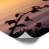 Sonnenuntergang Silhouette Poster (Ecke)