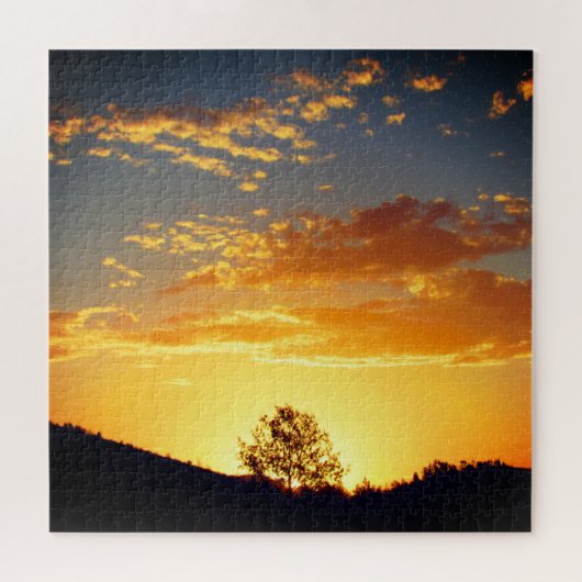 Sonnenuntergang Silhouette Puzzle (Horizontal)