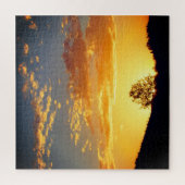 Sonnenuntergang Silhouette Puzzle (Vertikal)