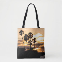 Sonnenuntergang Silhouette San Diego Tasche