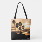 Sonnenuntergang Silhouette San Diego Tasche (Rückseite)