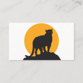 Sonnenuntergang-Silhouette Visitenkarte (Rückseite)