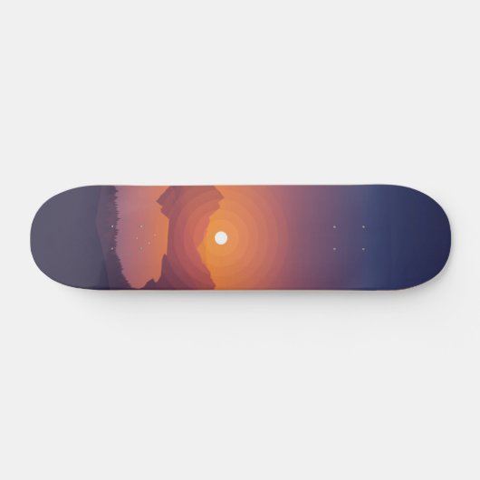 Sonnenuntergang Skateboard (Horizontal)
