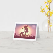Sonnenuntergang Skater Girl Geburtstagskarte - 12 Karte (Gelbe Blume)