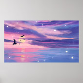 Sonnenuntergang Sky Ocean Natural Landschaft Poster (Vorne)
