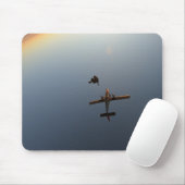 Sonnenuntergang Skydive mit Flugzeug Mousepad (Mit Mouse)