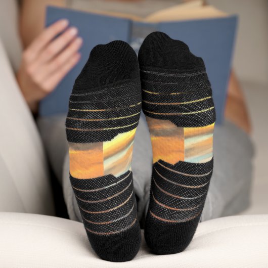 Sonnenuntergang Socken (Unterseite)