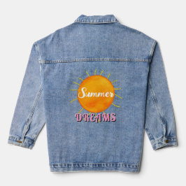 Sonnenuntergang Sommerträume Jeansjacke
