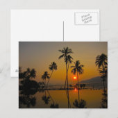 Sonnenuntergang/Sonnenaufgang Postkarte (Vorne/Hinten)