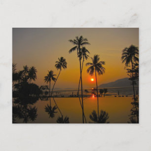 Sonnenuntergang/Sonnenaufgang Postkarte
