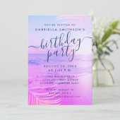 Sonnenuntergang Sonnenuntergang, hellrosa Filter G Einladung (Stehend Vorderseite)