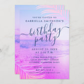 Sonnenuntergang Sonnenuntergang, hellrosa Filter G Einladung (Vorne/Hinten)