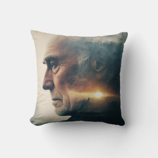 Sonnenuntergang Soul: Ocean Horizon Portrait Kissen