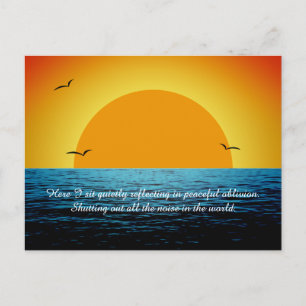 Sonnenuntergang Soul Postkarte