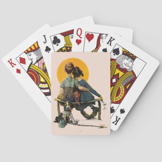 Sonnenuntergang Spielkarten (Rückseite)