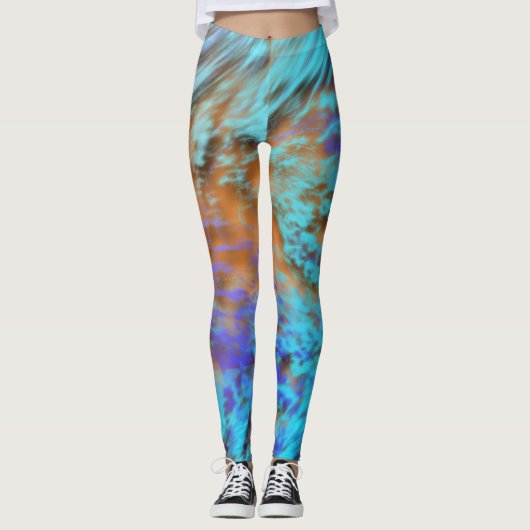 Sonnenuntergang Spiralz Leggings durch DAS Haydee (Vorderseite)